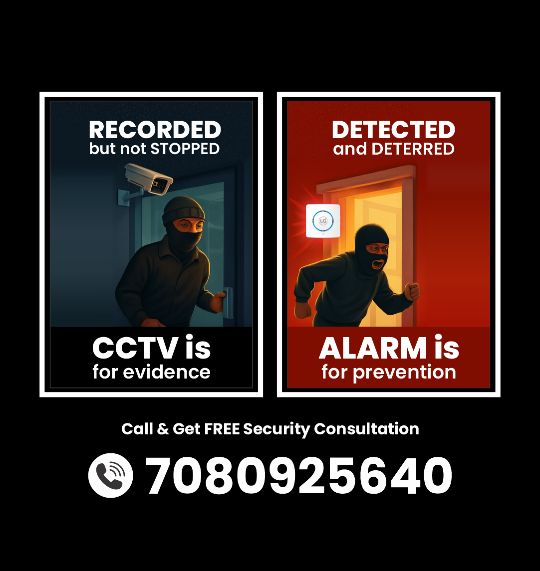 CCTV is for evidence, alarm is for prevention