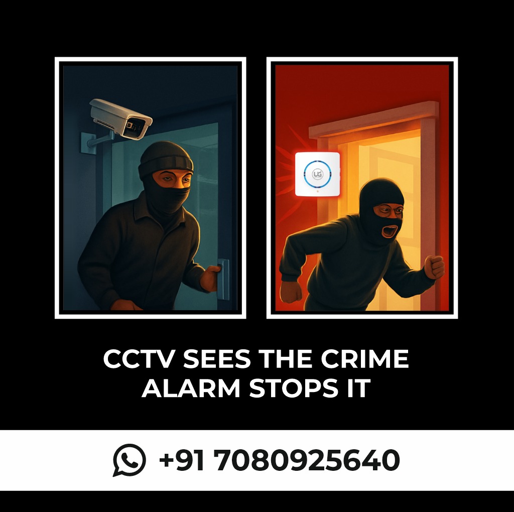 CCTV sees the crime, alarm stops it